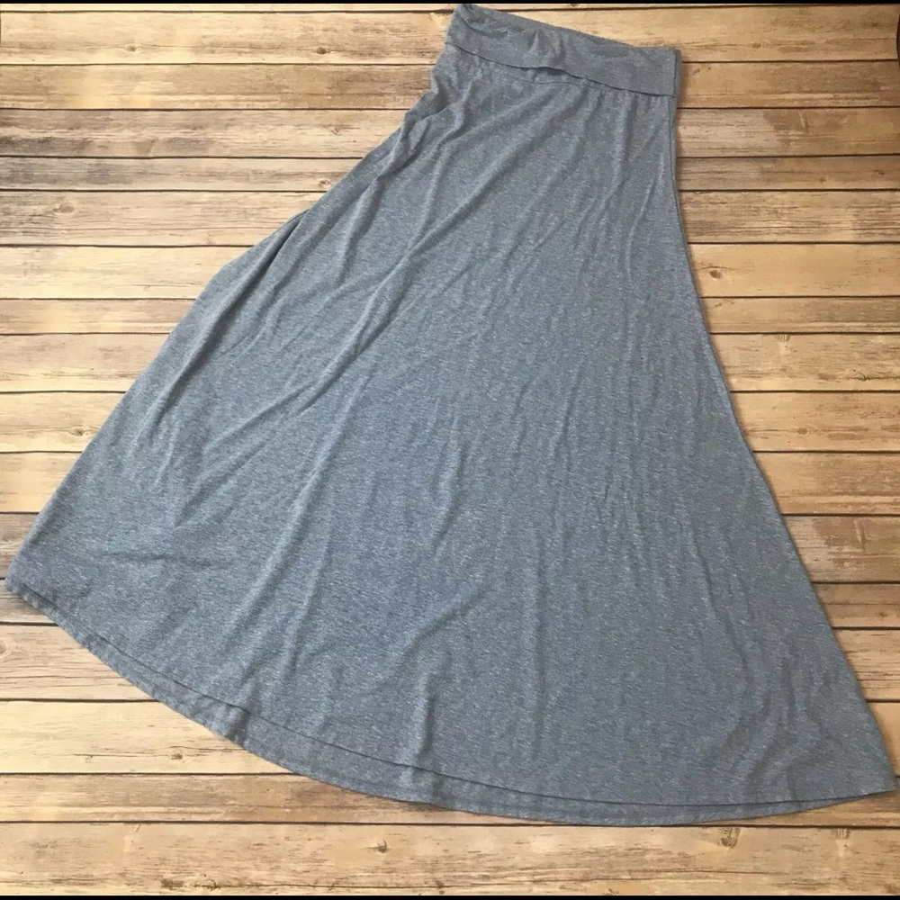 Lularoe heather blue long maxi skirt Sz XS
